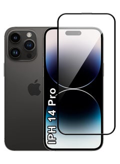 Screen Protector For Apple iPhone 14 Pro 6.1 Inch 9H Hardness Tempered Glass Film, Bubble Free Easy Installation, Full Coverage, Anti Scratch And Touch Sensitive