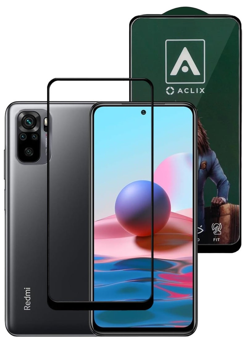 ACLIX Antistatic ESD Dustproof Premium Quality High Definition Tempered Glass Screen Protector Designed For Xiaomi Redmi Note  10 - Image 1