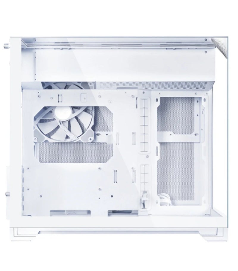 LIAN LI O11 VISION-M Micro-ATX PC Case, Dual-Chamber, 3-Sided Tempered Glass, 360mm Radiator, 410mm GPU Clearance, 162mm CPU Cooler, 12×120mm Fan Support, 140mm PWM Fan Included, USB-C, White | O11VMW - Image 3