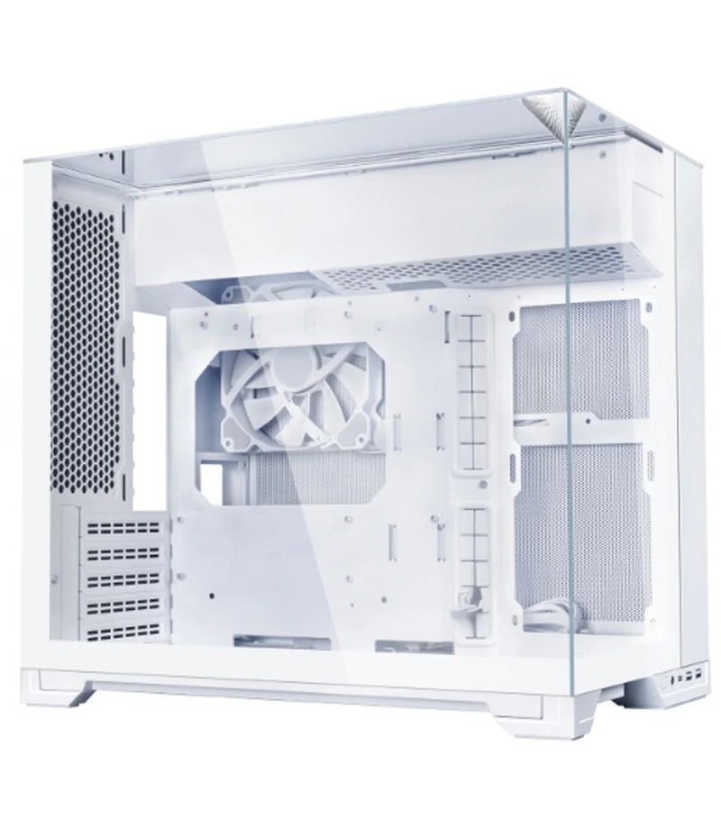 LIAN LI O11 VISION-M Micro-ATX PC Case, Dual-Chamber, 3-Sided Tempered Glass, 360mm Radiator, 410mm GPU Clearance, 162mm CPU Cooler, 12×120mm Fan Support, 140mm PWM Fan Included, USB-C, White | O11VMW - Image 2