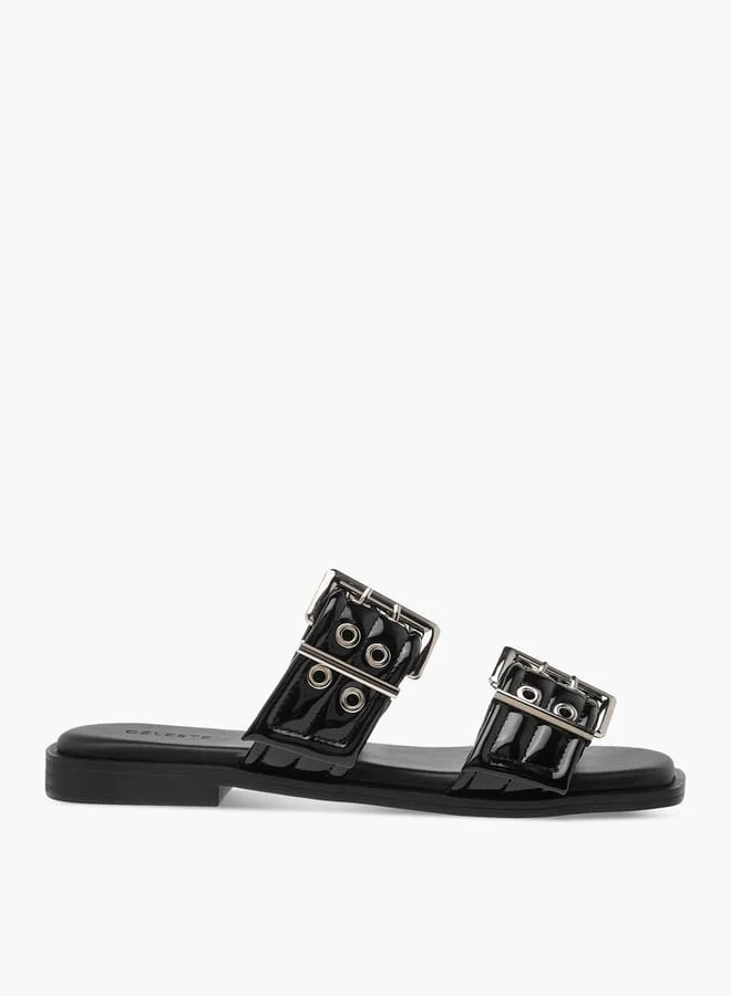 Celeste Women's Eyelet Detail Slip-On Sandals