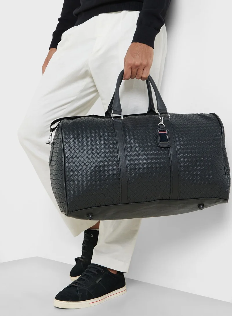 Robert Wood Textured Weekender Duffle Bag