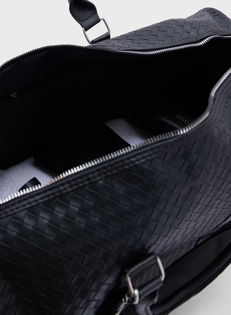 Robert Wood Textured Weekender Duffle Bag
