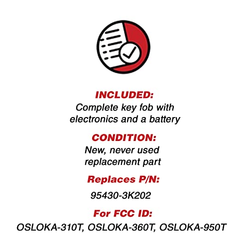 KeylessOption Keyless Entry Remote Control Car Key Fob for Hyundai Elantra Sedan OSLOKA-360T - Image 3