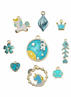 SYOSI Mixed Charms Pendants, 31Pcs Charms for Jewellery Making, Charm Pendants Set, Gold enamel charm DIY Enamel Charms for Charms Making Necklaces Bracelets Earrings Keyrings Jewelry Making  - Image 5