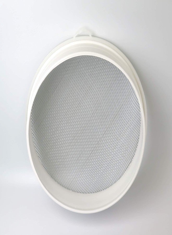 Tredoni 23cm/9" Couscous Sieve Strainer - Plastic Sieve Sifter, Stainless Steel 3mm Mesh, Multicolor - Image 3