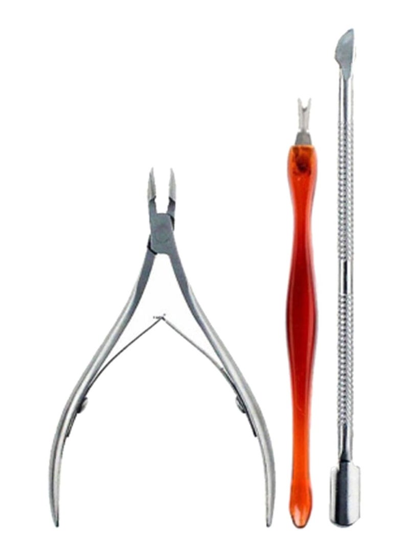 NIBEMINENT 3-Piece Manicure Tool Set Multicolour - Image 1