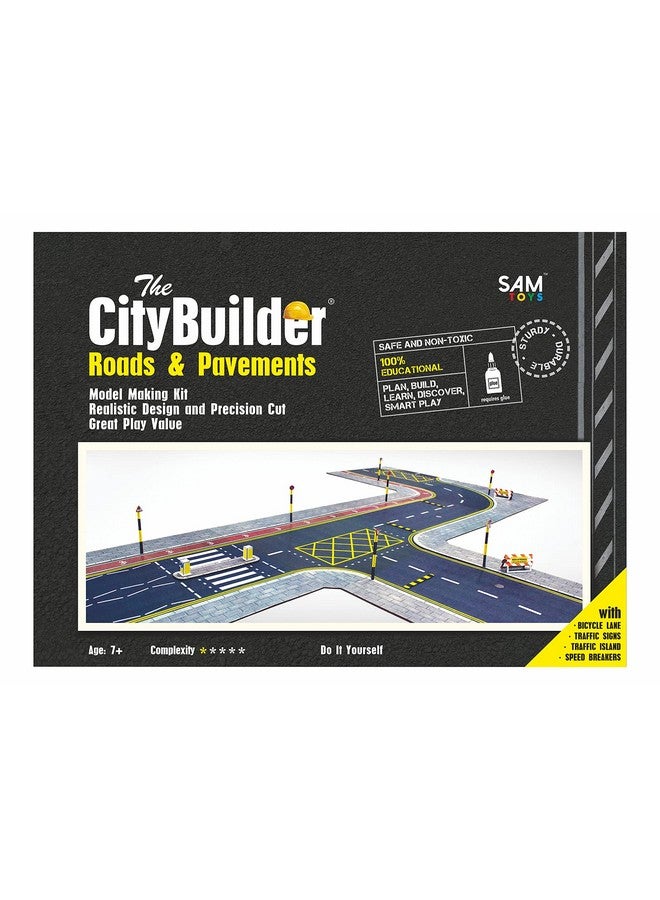 ذا سيتي بيلدر مجموعة صنع نماذج الطرق والأرصفة من الكرتون من CityBuilder بمقياس 1:43، 7 مم (رمادي)، كرتون، معدن - Image 1