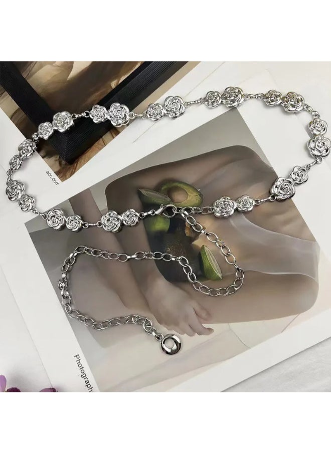 Generic Silver Metal Waist Belt - 115 CM - For Her  - Image 2