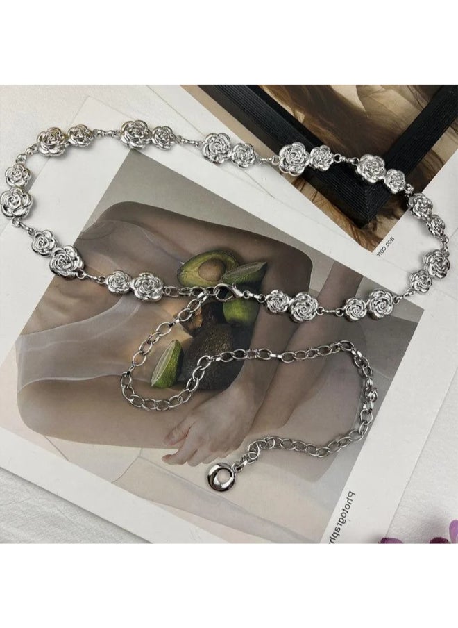 Generic Silver Metal Waist Belt - 115 CM - For Her  - Image 1