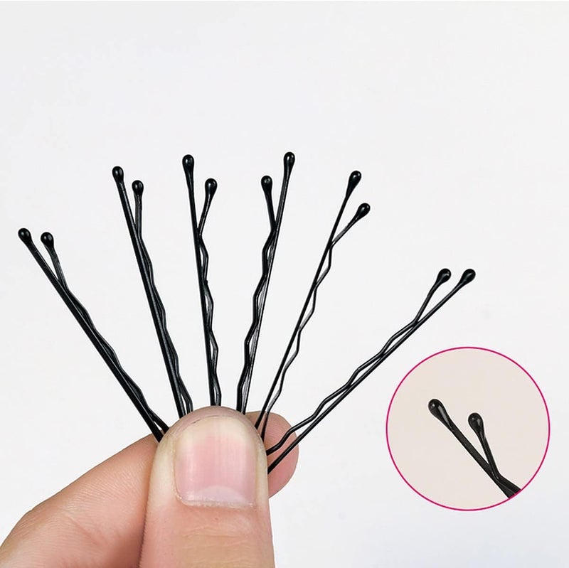 وولبين مشابك شعر وولبين مع صندوق تخزين، مشابك شعر معدنية، دبابيس تصفيف الشعر، أداة تصفيف للنساء والفتيات، إكسسوارات شعر للتصفيف (100 قطعة) - Image 4