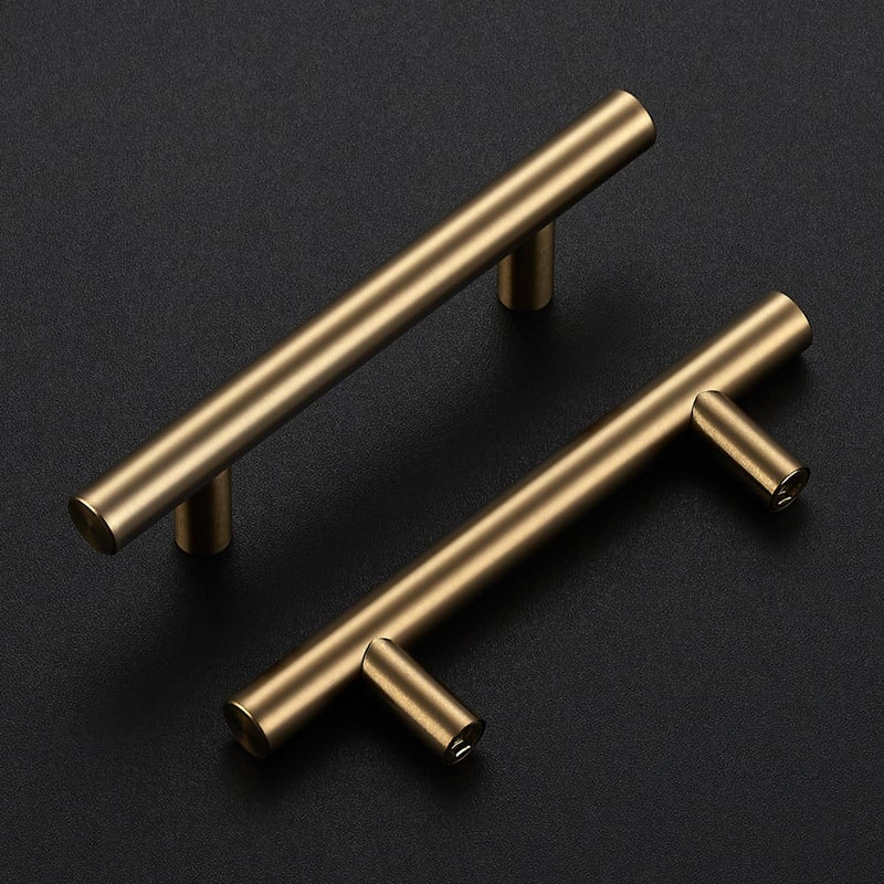 Ravinte 20 Pack Kitchen Cabinet Handles Champagne Bronze 3 Inch Hole Center Stainless Steel Pulls for Dresser Drawer Cupboard Handles with Screwdriver, 5 Inch Length - Image 4