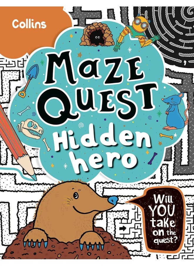 Hidden Hero: Solve 50 Mazes in This Adventure Story for Kids Aged 7+  - Image 2