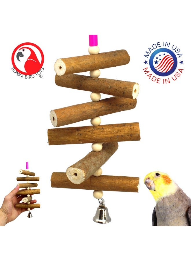 Bonka Bird Toys Bonka Bird Toys 3747 Sola Log Natural Small Bird Toy Parakeet Cockatiel - Image 2
