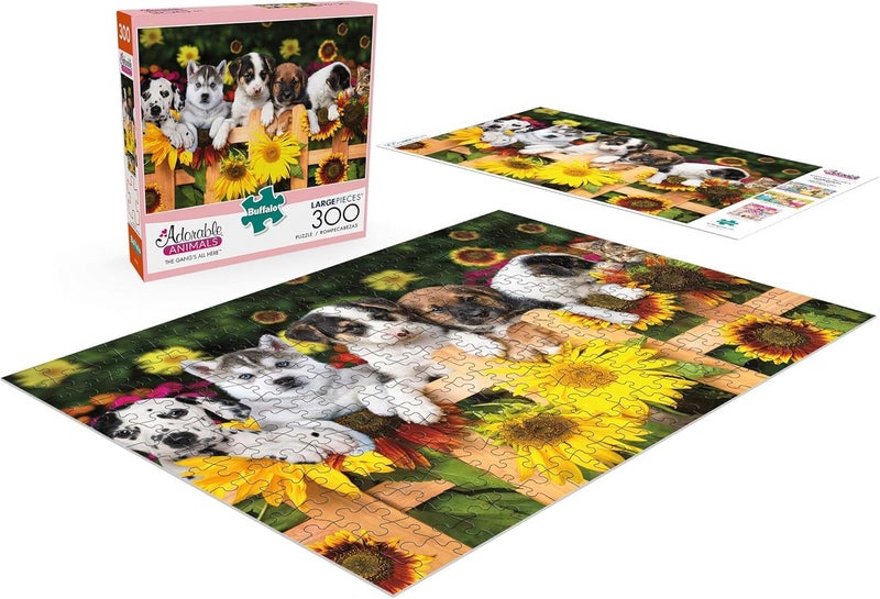 Buffalo Games - The Gangs All Here - 300 Piece Jigsaw Puzzle For Adults -Challenging Puzzle Perfect for Game Nights - Finished Size is 21.25 x 15.00 - Image 4