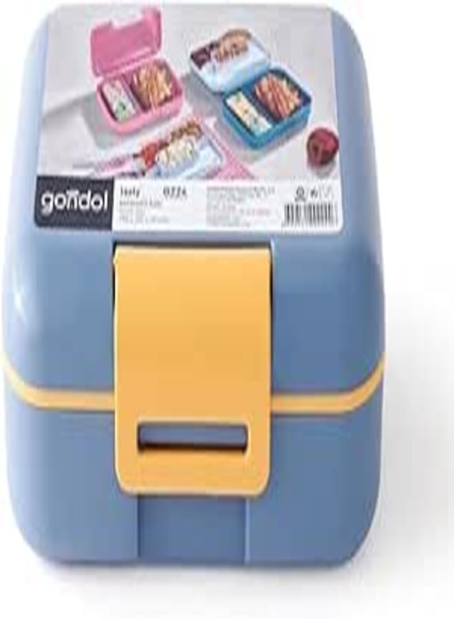 Gondol Tasty Lunch Box with Fork and Spoon Petroleum.