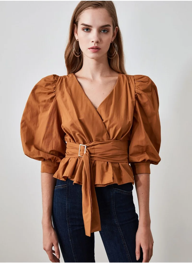 trendyol Puff Sleeve Top