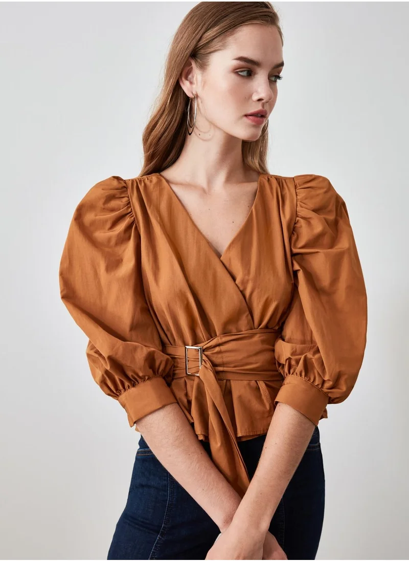 trendyol Puff Sleeve Top