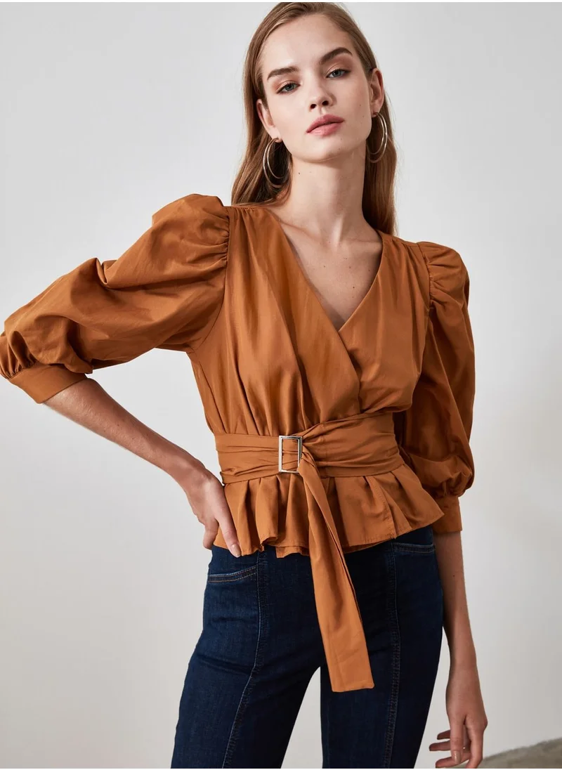 trendyol Puff Sleeve Top