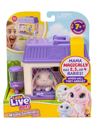 Little Live Pets Mama Surprise S4 Mini Bunny Playset | Interactive Pet | Surprise Babies | Fun Accessories | Cute & Engaging Play for Kids - pzsku/Z0DD580C69F128C29AD66Z/45/_/1739531060/0297b2f3-9d2b-496e-ac1a-ff0901cb505f