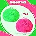 Sonwyoung 2 Pcs Puffer Ball 8 Inch Spiky Sensory Balls Bulk Bouncy Sensory Stress Relief Toy for Fidget Anxiety Game Classroom Prizes Party FavorsRose Red Green - Image 4
