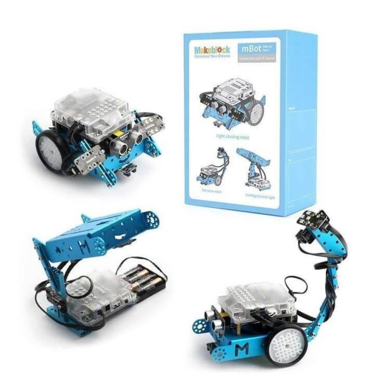 Makeblock Makeblock Interactive Light & Sound Robot Add-on Pack Designed for mBot, 3-in-1 Robot Add-on Pack, 3+ Shapes  - Image 1