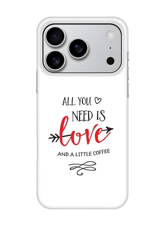 Stylizedd For iPhone 17 Pro,Case, [Compatible with MagSafe] Magnetic cover Slim fit Protection Matte, - All You Need Is A Little Love