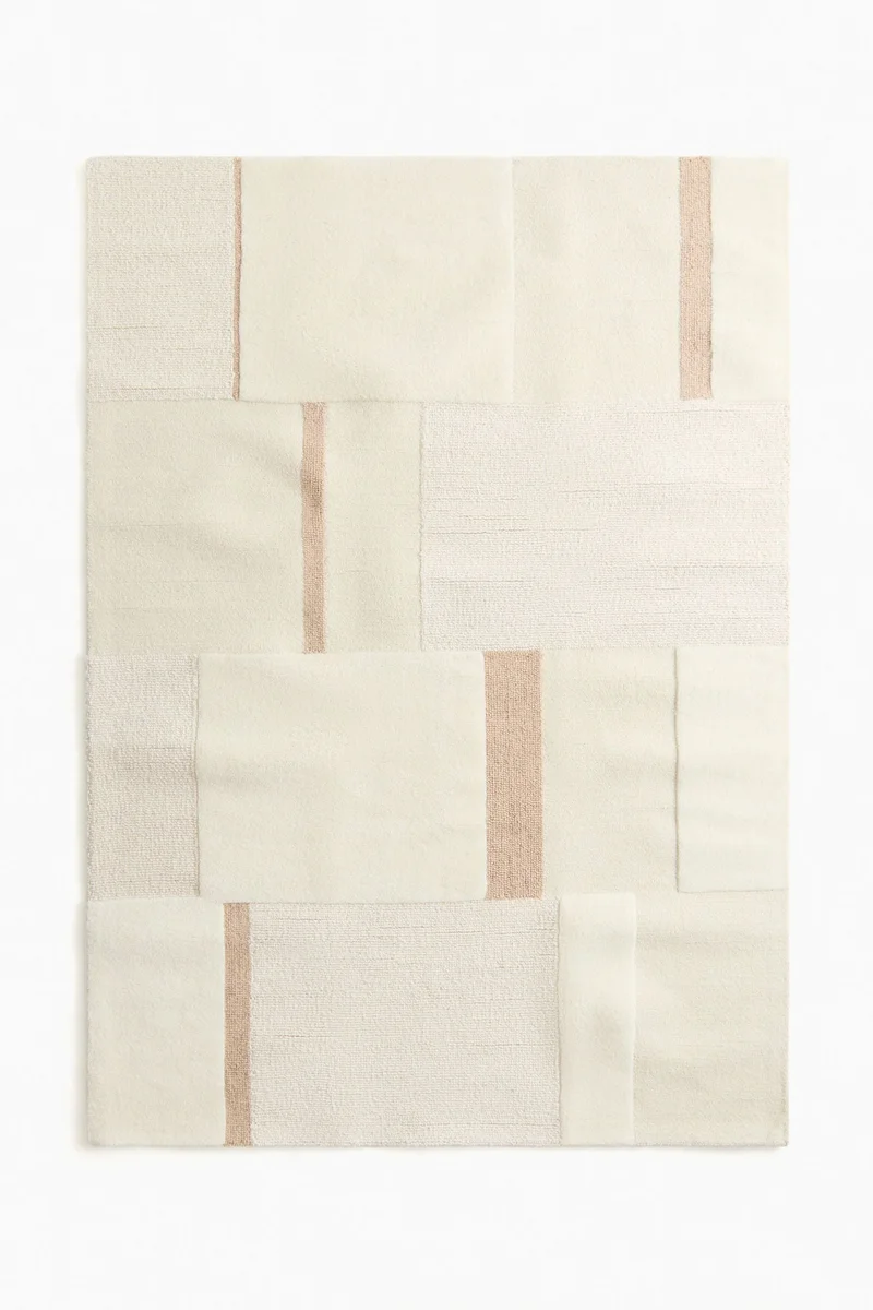 اتش اند ام سجادة صوف منقوشة