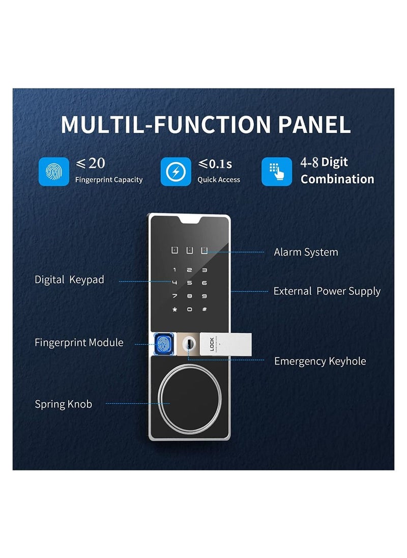 Cool Baby - COOLBABY Deluxe Biometric Fingerprint Safe Home Security Safe Box with Digital Touch Screen Keypad Storage Documents Jewelry Valuables-Black - Image 1