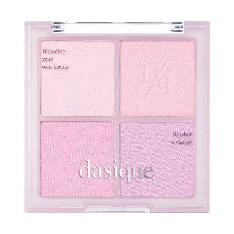 Dasique Blending Mood Cheek #09 Almond Vanilla | 4 Blendable Shades in Lightweight Smooth Powder | Vegan | Blush - Image 1