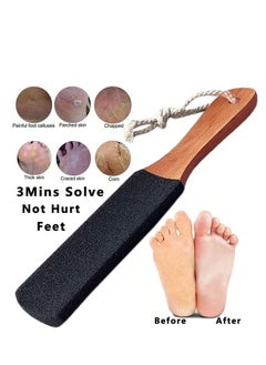 Generic 2-Piece Foot Scrubber Pedicure Foot File Pumice Stone,Professional Pedicure Supplies Callus Remove Cracked Heels,Dead Skin,Corn,Scraper File Foot Care Foot Rasp Massage Brush Tools Kit for Men/Women  - Image 3