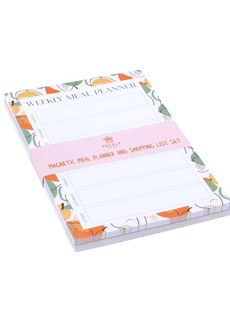 Prickly Pear Fruit Set of 2 Magnetic Meal Planner With Shopping List  - Image 3