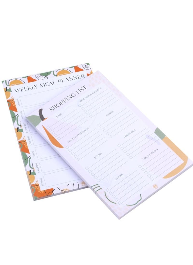Prickly Pear Fruit Set of 2 Magnetic Meal Planner With Shopping List  - Image 4