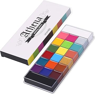 Ucanbe لوحة زيتية للرسم على الوجه والجسم UCANBE أثينا 20 لون احترافي غير سام لمكياج هالوين FX حفلة فنانين الرسم للبالغين - Image 2