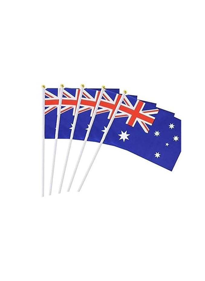 PRINTSHOP4ME Set of 10 Hand-Held Mini Country Flags - Perfect for Parades - Festivals and Party Decorations - Party Favors and Event Supplies  - Image 1