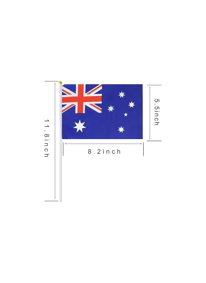 PRINTSHOP4ME Set of 10 Hand-Held Mini Country Flags - Perfect for Parades - Festivals and Party Decorations - Party Favors and Event Supplies  - Image 3