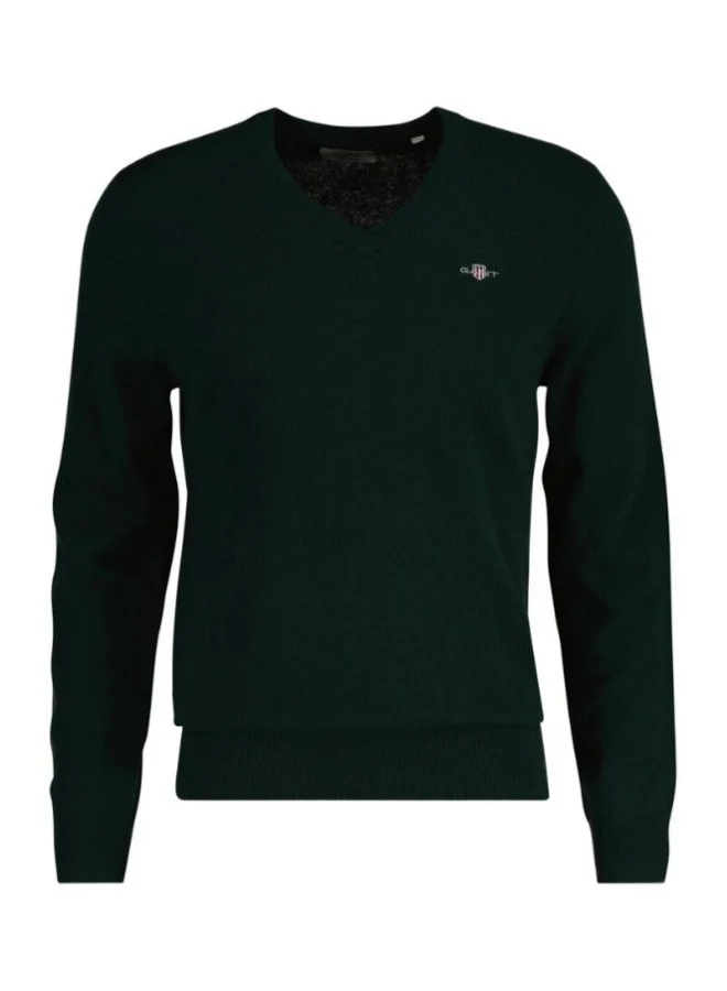 غانت Gant Extrafine Lambswool V-Neck Sweater
