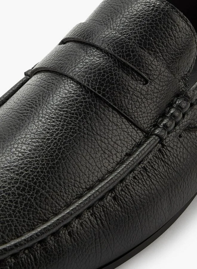 LBL by Shoexpress BLACK Men Textured Loafers for Men | Best Price UAE