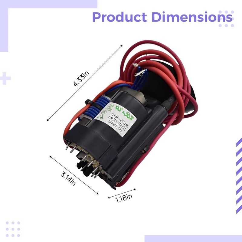 ZVS Coil Driver Board DC 12-30 V with Ignition Coil Kit, Boost High Voltage Generator, Flyback Driver and Heating Module, 4.3 x 3.1 x 1.2 in, 110 x 80 x 30 mm - Image 5