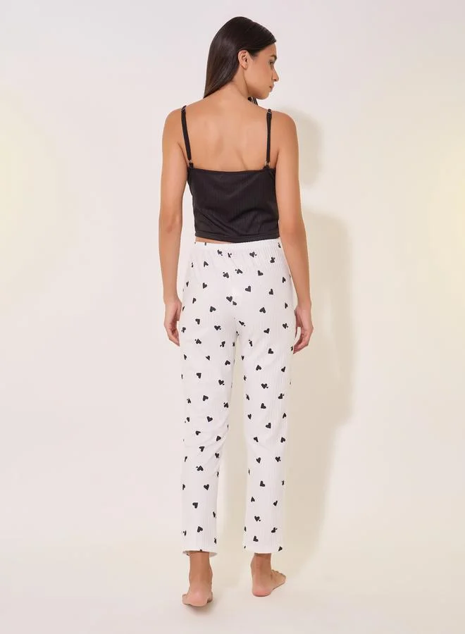 تايك تو Set of 3 - Solid Cami Top and Shorts and Pants Pyjama Sets by Styli