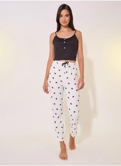 Take Two Set of 3 - Solid Cami Top and Shorts and Pants Pyjama Sets by Styli  - Image 1