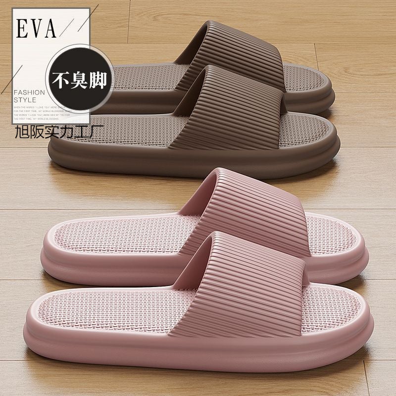 Mute Slippers Women'S Summer Indoor Home New Bathroom Bath Non-Slip Deodorant Sandals For Couple Men - Image 3