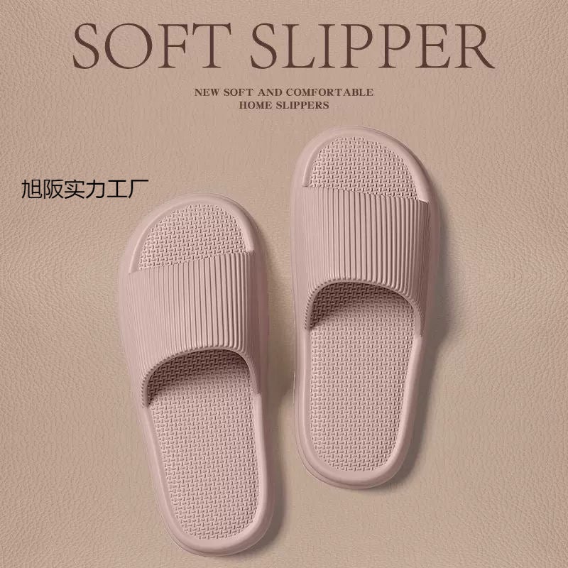 Mute Slippers Women'S Summer Indoor Home New Bathroom Bath Non-Slip Deodorant Sandals For Couple Men - Image 2