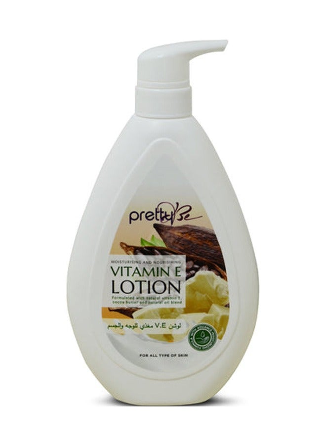 Pretty Be Moisturizing and Nourishing Vitamin E Body Lotion with Cocoa Butter 550ml - Image 1