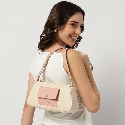 Fastrack Stellar Sling Bag for Women| Faux Leather Sling with Adjustable Belt | Small Grain Texture and Front Button Pocket | Trendy Handbags for Women | Compact Sling for Girls - Image 2