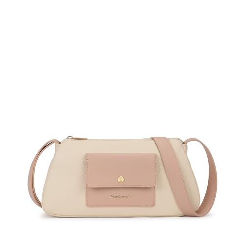 Fastrack Stellar Sling Bag for Women| Faux Leather Sling with Adjustable Belt | Small Grain Texture and Front Button Pocket | Trendy Handbags for Women | Compact Sling for Girls - Image 1