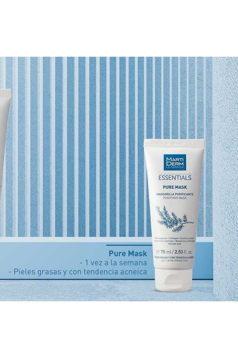 مارتيديرم قناع مارتيديرم إسينشالز بيور ماسك لتنقية البشرة الدهنية 75 مل - Image 2