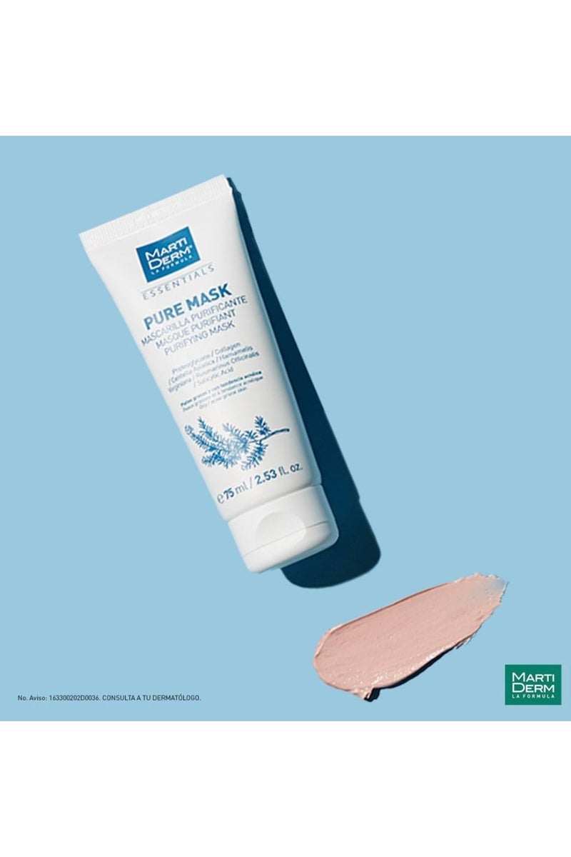 مارتيديرم قناع مارتيديرم إسينشالز بيور ماسك لتنقية البشرة الدهنية 75 مل - Image 3