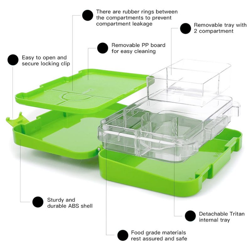 BonBon - Prime 4-6 Compartment Leakproof Lunchbox - Rocket Launch - Image 2