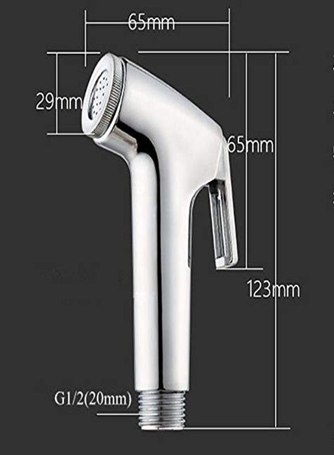 INDOROX Acrylonitrile Butadiene Styrene Health Faucet Bidet Sprayer Shower Without Shower Hose (Silver, Chrome Finish) - 2 - Image 3
